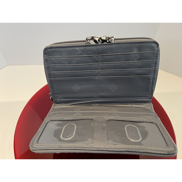 Vera Bradley Charcoal Medallion Wallet Wallet Retired- EUC - Picture 4 of 6